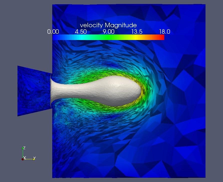 Temporal evolution of a droplet in inkjet process