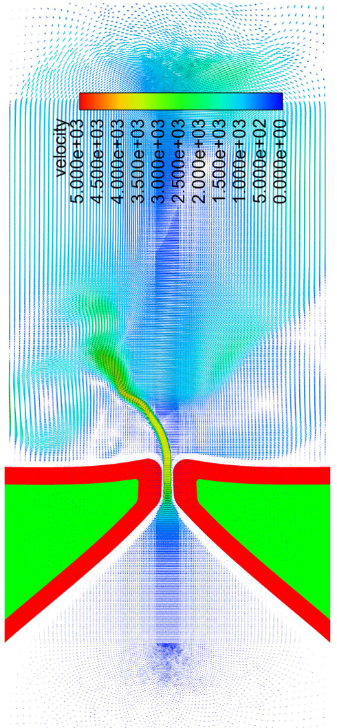 Vocal folds vibrations